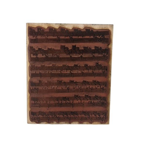 Large Rubber Ink Stamp Bach Music Judikens - Picture 3 of 3